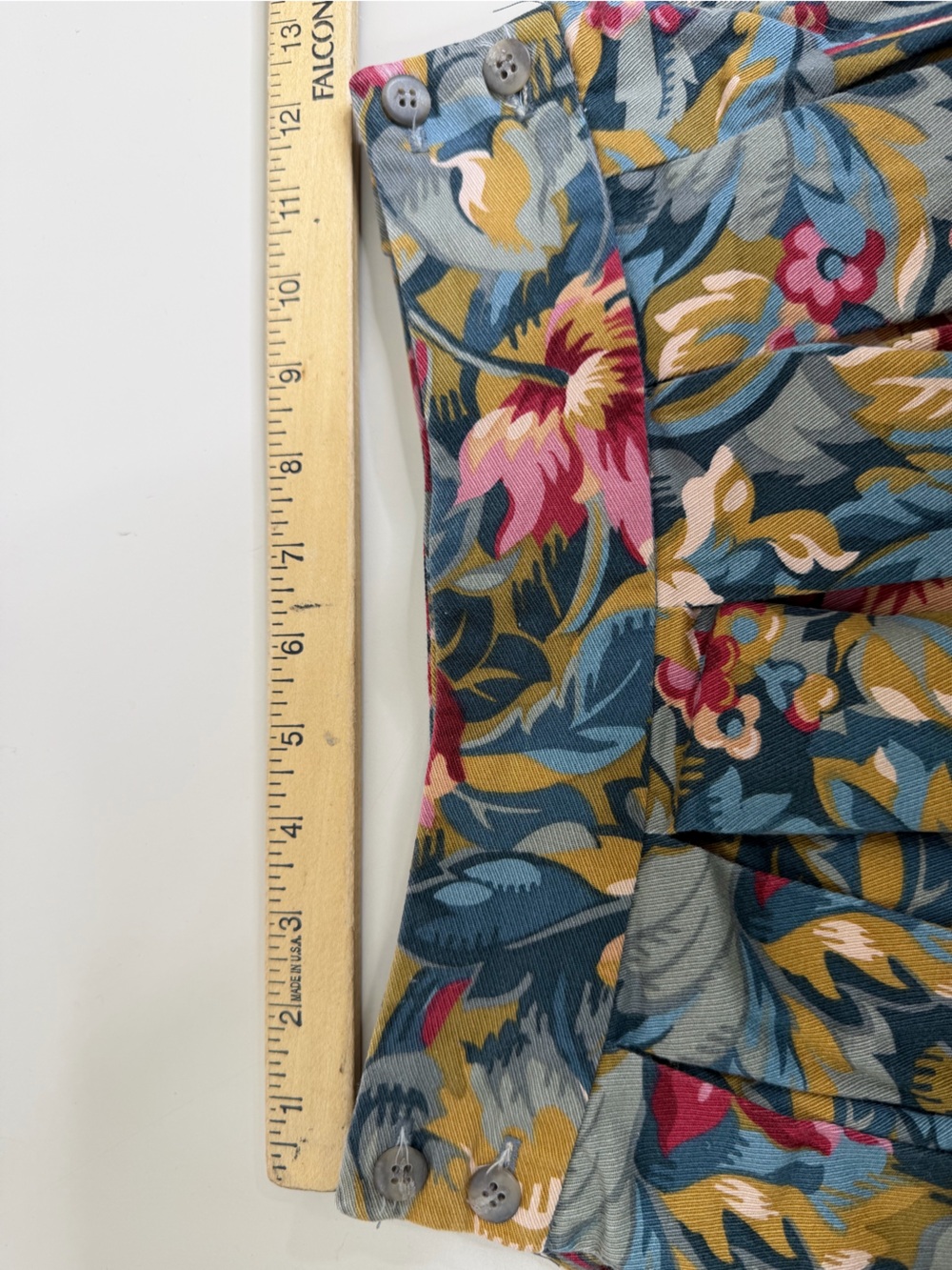VTG Ruffhewn Sz 8 (24"x 36) Equestrian Floral Maxi Skirt Denim 100% Cotton EUC - Picture 10 of 10